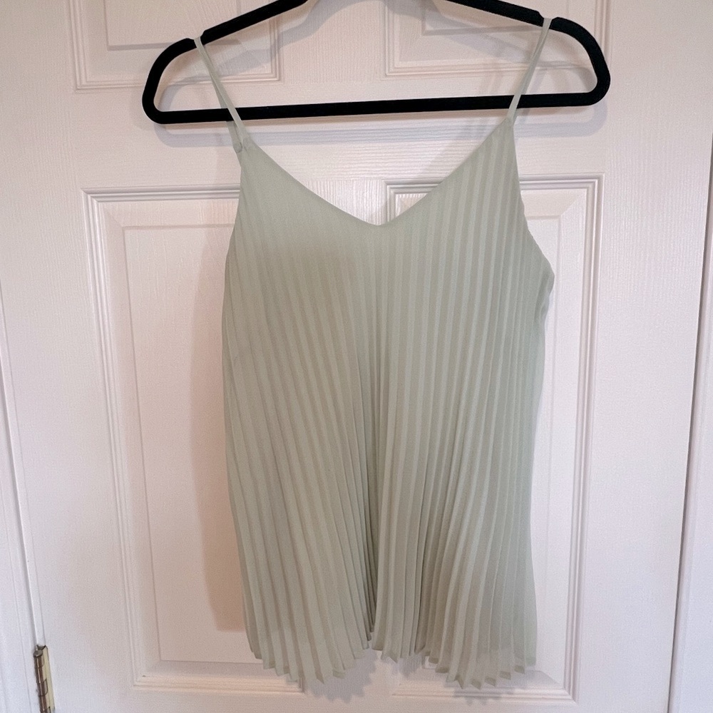 A New Day Mint Green Pleated top